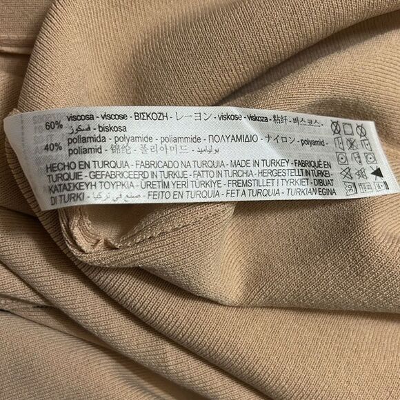 Zara Tan/Beige 2pc Long  Duster Pants Set(Duster Small/Pants Medium) - Picture 8 of 10